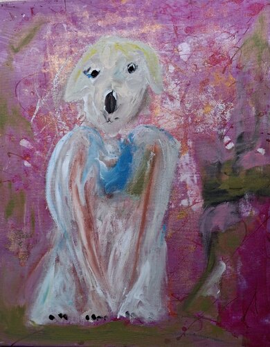 Intérieur rose by Nathalie Da Silva, Painting for Sale on Singulart