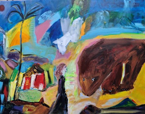Je te donne les clés by Nathalie Da Silva, Painting for Sale on Singulart