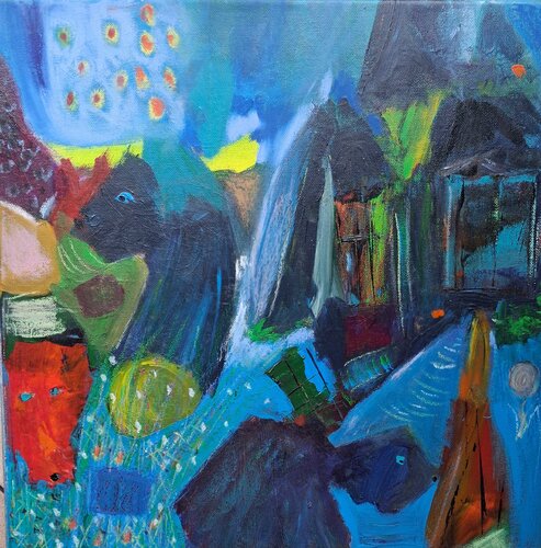 Chacun cherche son chien by Nathalie Da Silva, Painting for Sale on Singulart