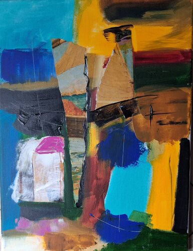 Voir surgir la lumière des hommes van Nathalie Da Silva, Schilderij te koop op Singulart