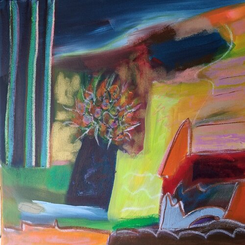 Bouquet penché by Nathalie Da Silva, Painting for Sale on Singulart
