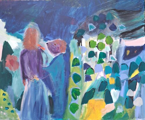 Il était une rencontre by Nathalie Da Silva, Painting for Sale on Singulart