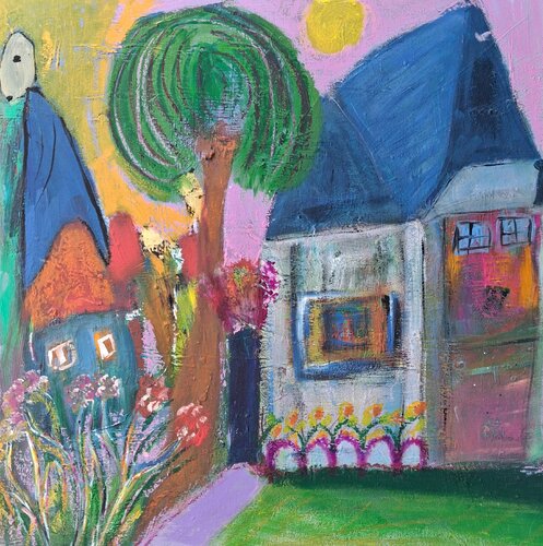La maison du magicien by Nathalie Da Silva, Painting for Sale on Singulart