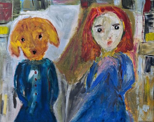 Dans tous mes refuges by Nathalie Da Silva, Painting for Sale on Singulart