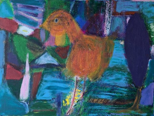 Le parti pris de l'oiseau by Nathalie Da Silva, 絵画 for Sale on Singulart