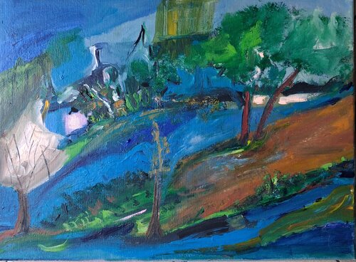 Trouver une île by Nathalie Da Silva, Painting for Sale on Singulart