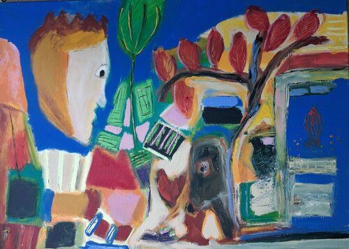 Recueillir tous les chants by Nathalie Da Silva, Painting for Sale on Singulart