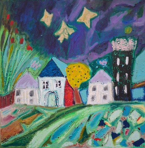 Le temps des graines by Nathalie Da Silva, Painting for Sale on Singulart