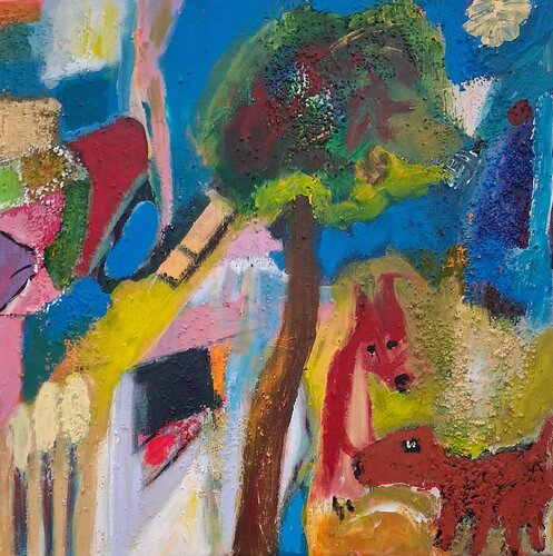 Le point de tous départs by Nathalie Da Silva, Painting for Sale on Singulart