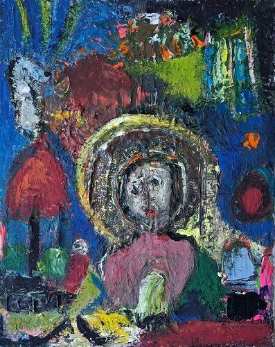 Déposer les prières by Nathalie Da Silva, Painting for Sale on Singulart