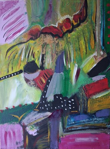 Une inscription mets sur la voie by Nathalie Da Silva, Painting for Sale on Singulart