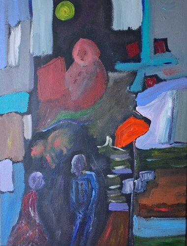 L'écrivain by Nathalie Da Silva, Painting for Sale on Singulart