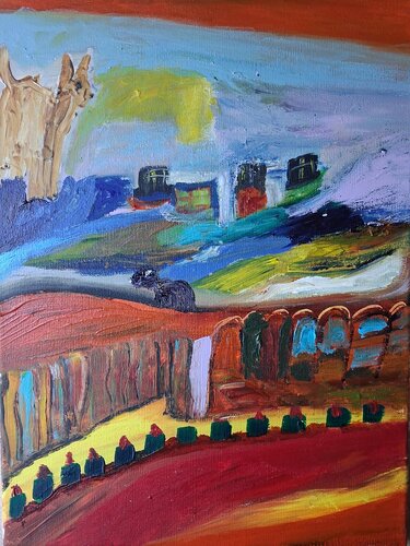 D'où venons nous ? by Nathalie Da Silva, Painting for Sale on Singulart