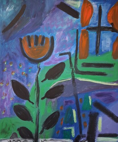 Hommage à de Nathalie Da Silva, Pintura a la venta en Singulart