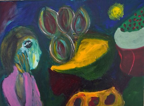 Lundi by Nathalie Da Silva, Painting for Sale on Singulart