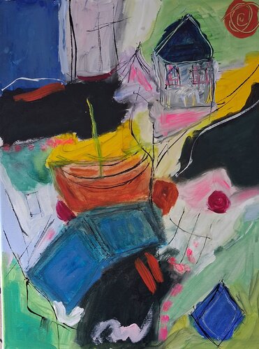 A livre ouvert by Nathalie Da Silva, Painting for Sale on Singulart