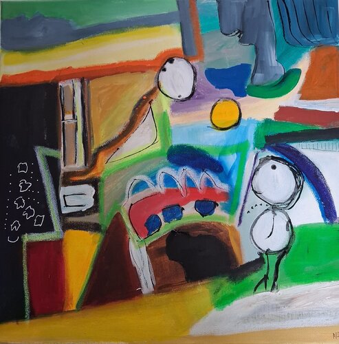 Vole vole by Nathalie Da Silva, Painting for Sale on Singulart