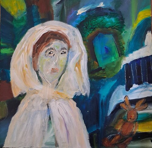 La rencontre des exilés by Nathalie Da Silva, Painting for Sale on Singulart