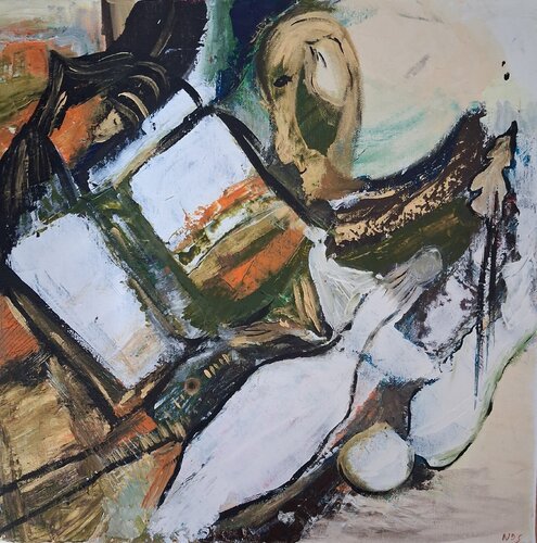 Croire aux présages par Nathalie Da Silva, Peinture en vente sur Singulart