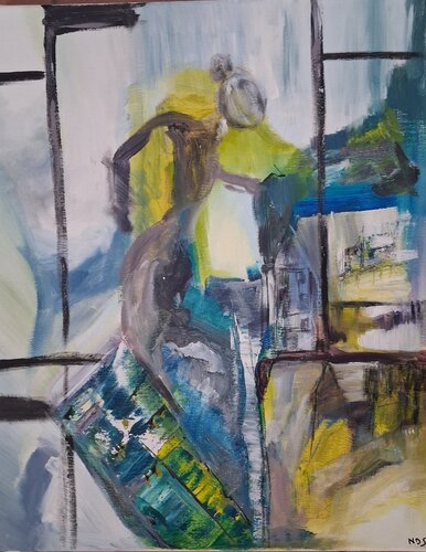 Prendre élan par Nathalie Da Silva, Peinture en vente sur Singulart