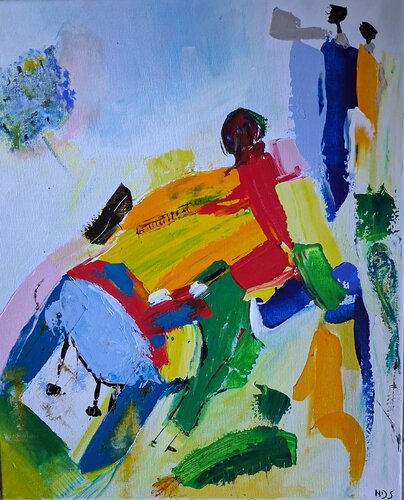 Dessin d'enfants par Nathalie Da Silva, Peinture en vente sur Singulart