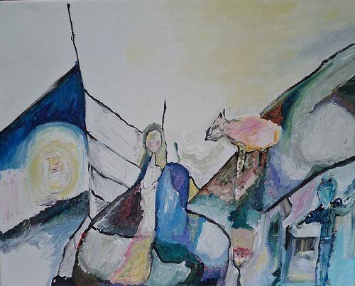 Sur la planète blanche van Nathalie Da Silva, Schilderij te koop op Singulart