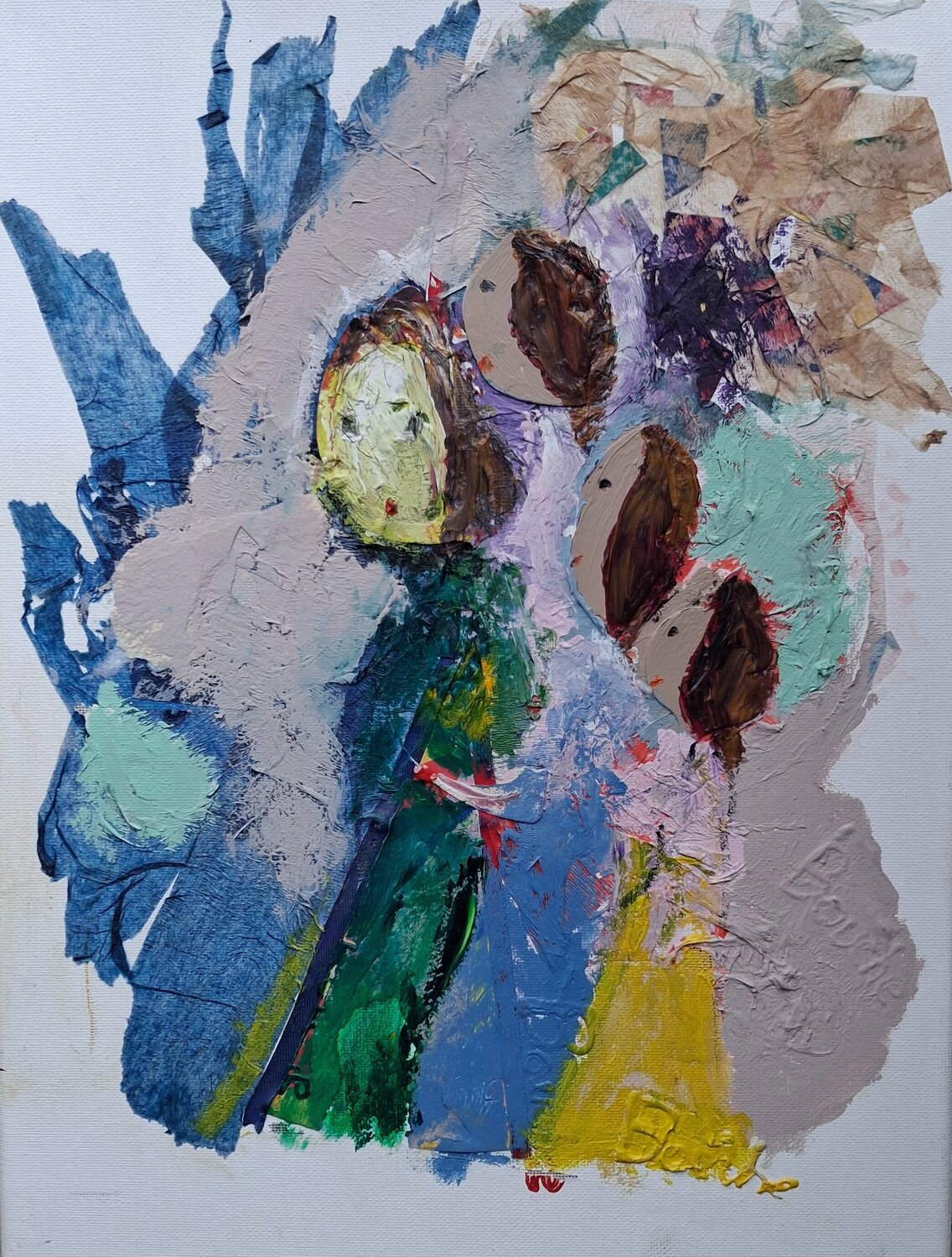 Les 4 sœurs Nathalie Da Silva Original painting for sale