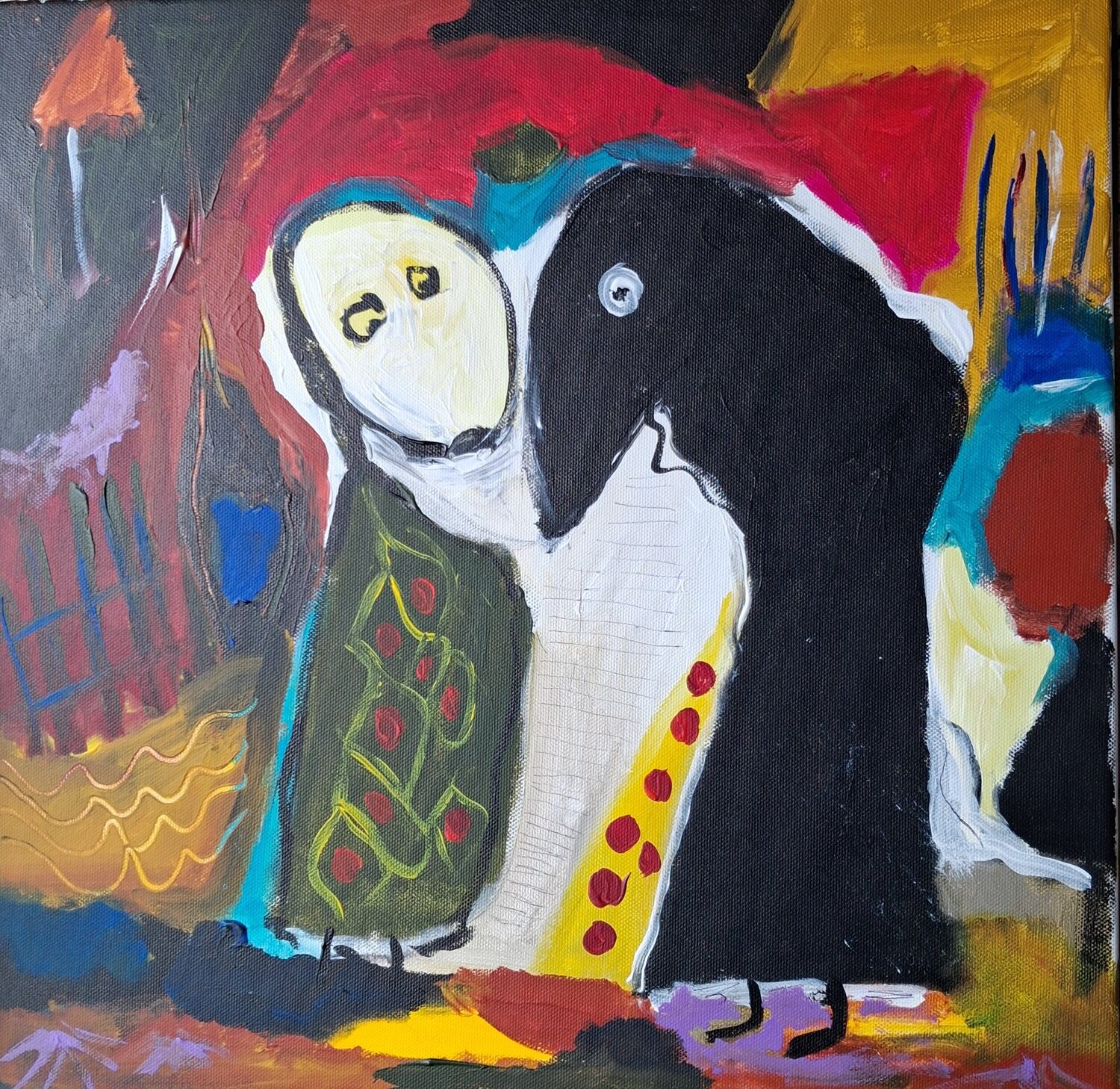 L'infini par le mot Nathalie Da Silva Origineel schilderij te koop