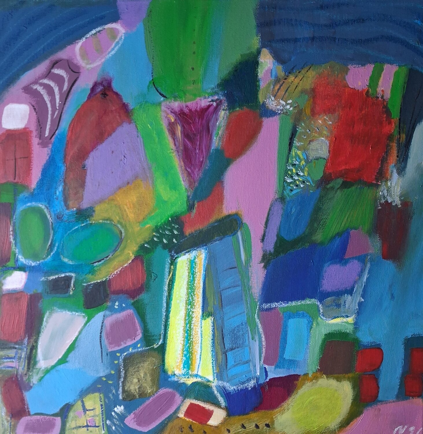 Une belle histoire Nathalie Da Silva Origineel schilderij te koop