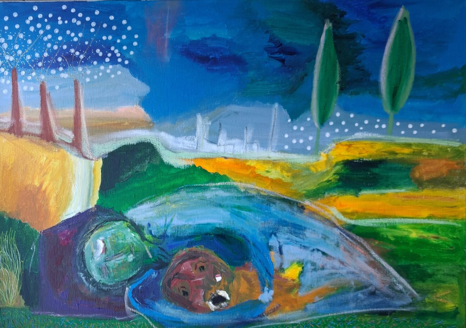 Tout contre Nathalie Da Silva Pintura original en venta
