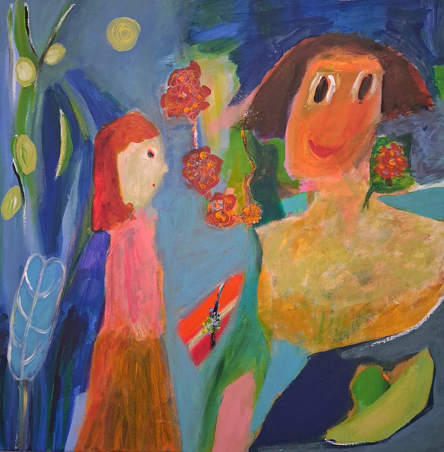 L'heure est formidable Nathalie Da Silva Original painting for sale