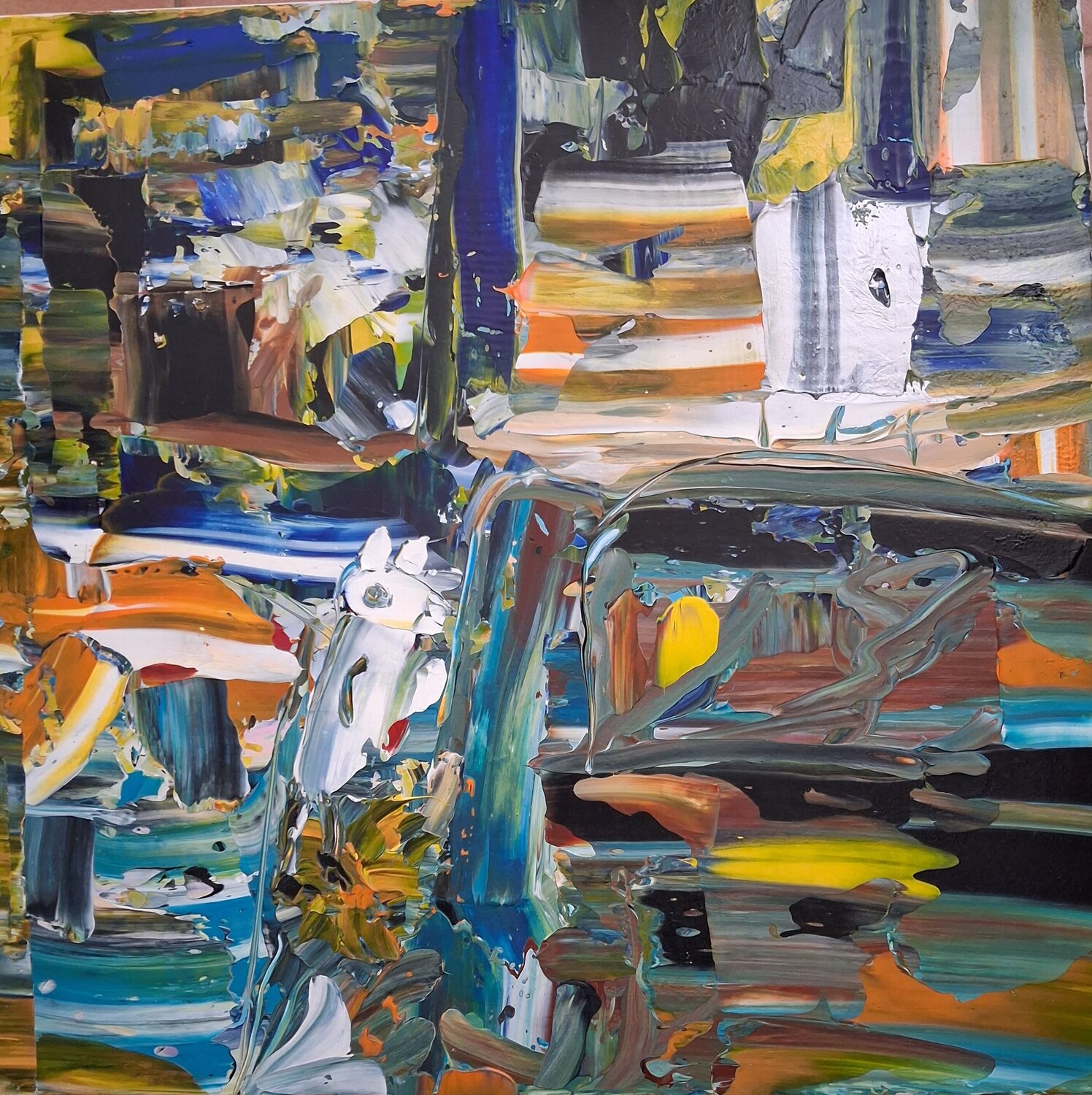 Un chaos primordial Nathalie Da Silva Original painting for sale