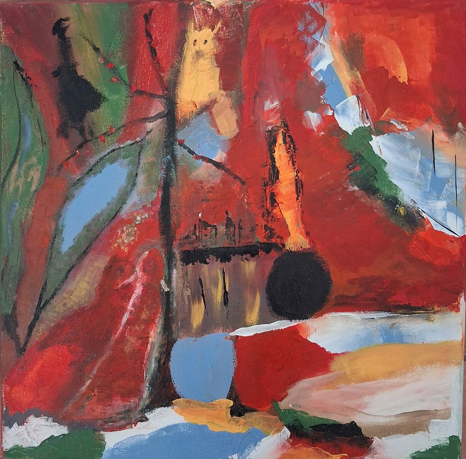 La planète est en danger Nathalie Da Silva Peinture originale à vendre