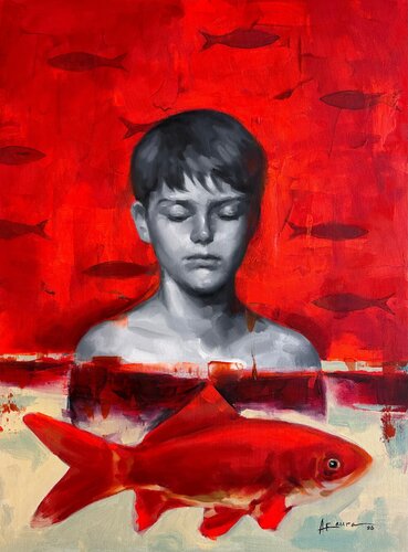 Silencio Líquido par Jesús Alejandro Faura Betancourt, Peinture en vente sur Singulart