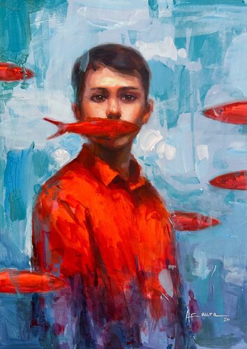 A la deriva by Jesús Alejandro Faura Betancourt, Painting for Sale on Singulart