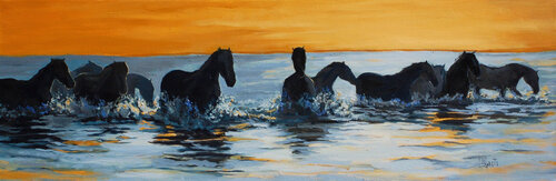 Dusk Crossing de Ritch Gaiti, Pintura a la venta en Singulart