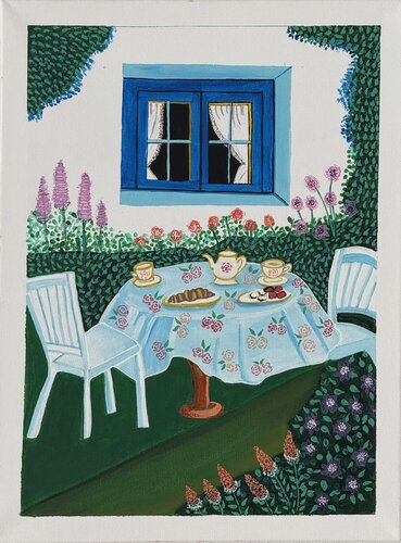 Waiting For Company by Shruti Choudante, Painting for Sale on Singulart