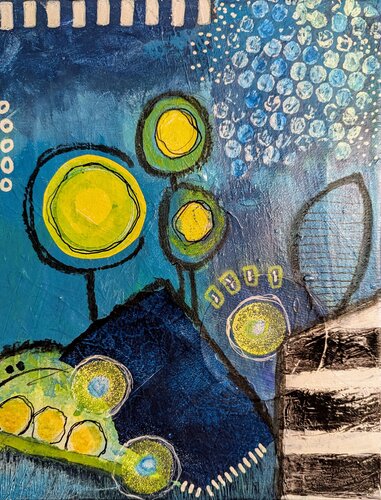 Whispers of the Unknown by Martina Kunze, Painting for Sale on Singulart