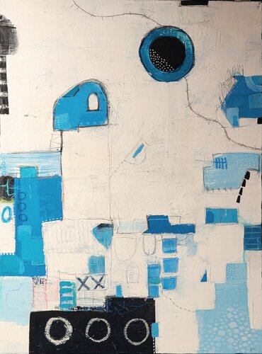Blueprint for Winter by Martina Kunze, Painting for Sale on Singulart