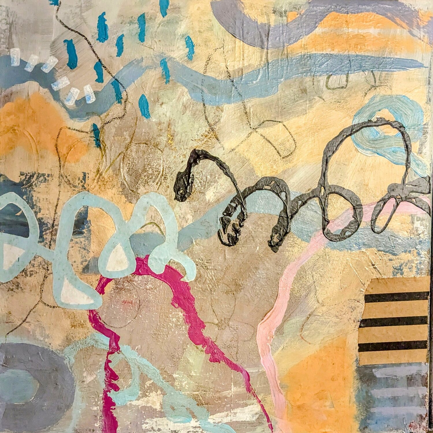 Between Worlds Martina Kunze Dipinto originale in vendita