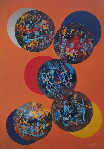 Different Worlds by Miloslav Opl, Painting for Sale on Singulart