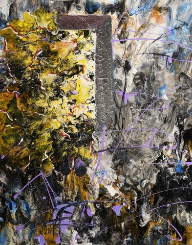 Silver frame by Miloslav Opl, Painting for Sale on Singulart