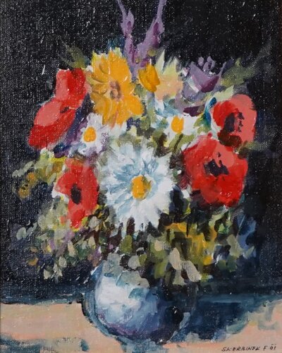 Bouquet, Franci Skerbinek par Atelje MS, Peinture en vente sur Singulart