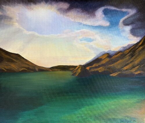 Lake, Majda Jakopič par Atelje MS, Peinture en vente sur Singulart