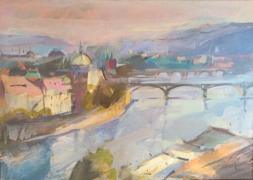 Prague by Atelje MS, Painting for Sale on Singulart