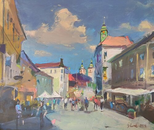 Ljubljana by Atelje MS, Painting for Sale on Singulart