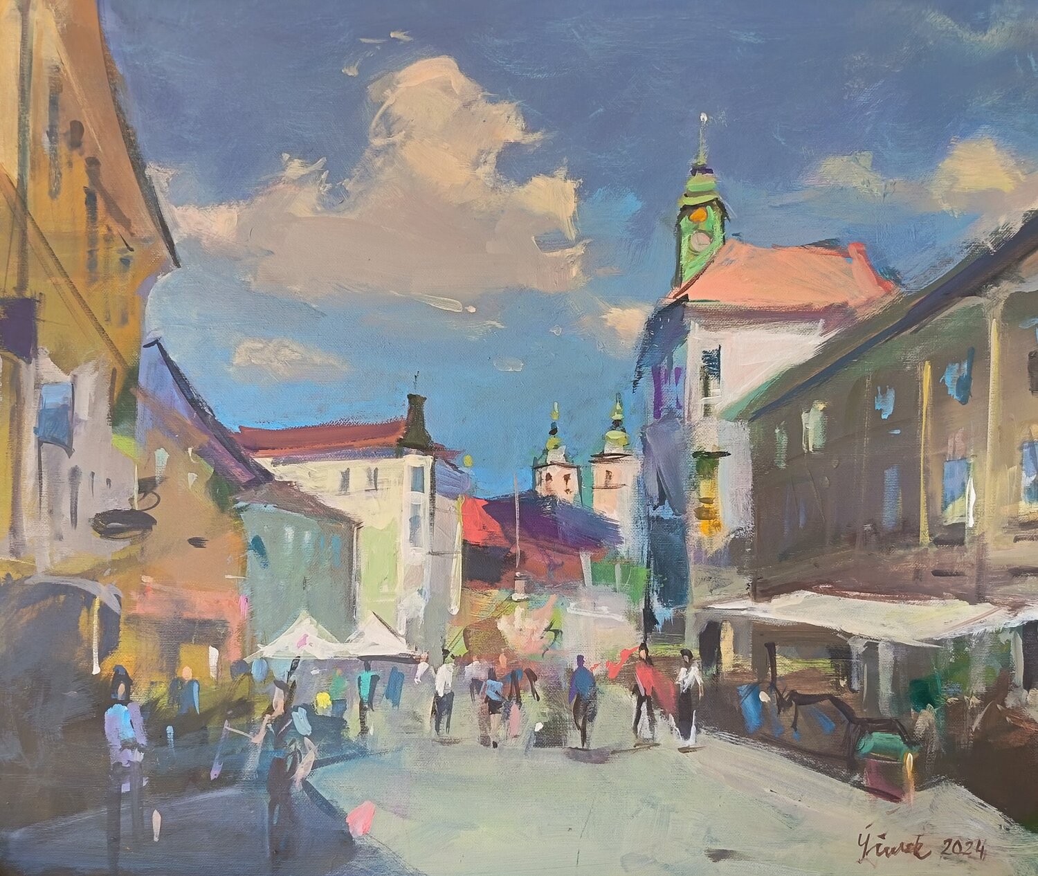 Ljubljana Atelje MS Original painting for sale