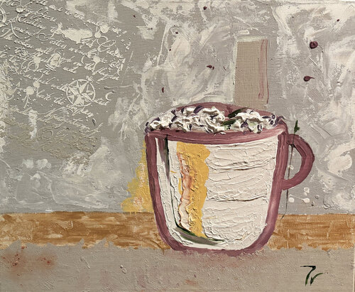 Coffe time by paola vignola, Painting for Sale on Singulart