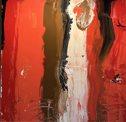 Delirio rojo von paola vignola, Malerei kaufen auf Singulart