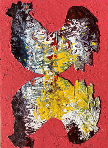 Crazy chicken par paola vignola, Peinture en vente sur Singulart